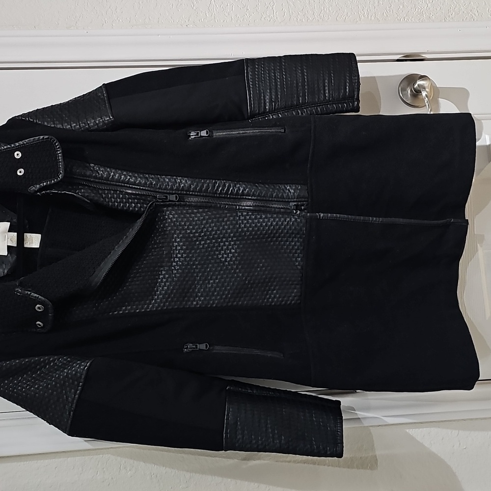 Cache Black Texture Jacket Size M - image 3